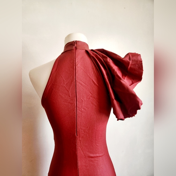 MYSTIC Vegan Leather Midi Dress - Picture 4 of 4